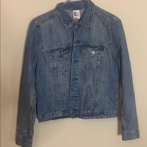 cropped jean jacket